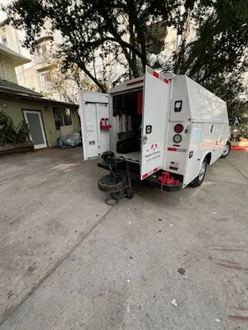 Magnet Plumbing service vehicle on-site for Faucet Repair in Ballenisles